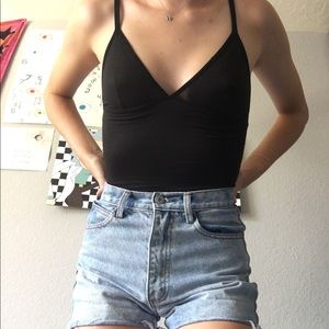 🎱Brandy Melville🎱 Black Bodysuit Tank Top